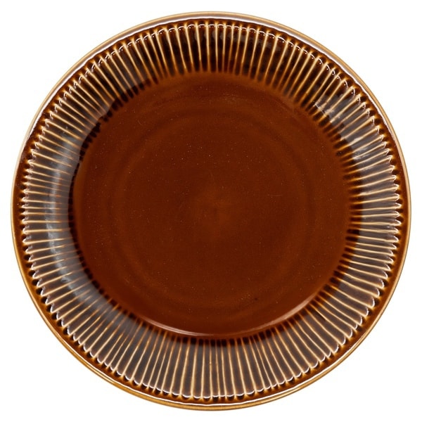 ソギ（Sogi）プレート 皿 直径約21cm /食洗機対応/電子レンジ対応/ アメ ブラウン 567077