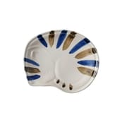 ねこ（neco）豆皿 プレート 約11×9cm /食洗機対応/電子レンジ対応/ トラ 青 ブルー 111223