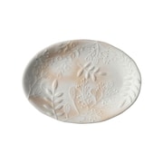 葉 御本手 楕円 取り皿 プレート 約19×13cm /食洗機対応/電子レンジ対応/ 白 ホワイト 111231