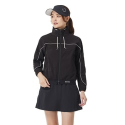 TAYLOR ブラック レディース ゴルフウェア 新品】TAYLOR MADE テーラーメイド ハーフジップ 半袖Tシャツ