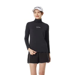 ゴルフウェア レディース モック BK Lサイズ TM25FW TL535 M20385