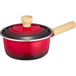 ルバーニ IH対応 ホーロー 片手鍋 16cm（IH・ガス火対応） RA-9788