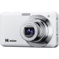 KDC125-WH [コンパクトデジタルカメラ 6400万画素高感度CMOSセンサー搭載 光学6倍 ホワイト]