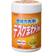 ウェットティッシュ OAクリーナー 強力タイプ 100枚入り ボトルタイプ オレンジエキス/電解アルカリイオン水/超極細繊維不織布使用 CD-WT6KL2