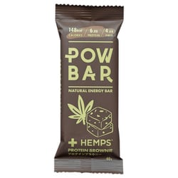 POW BAR ＋HEMPS ナチュラル エナジー バー プロテインブラウニー 40g