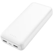 リン酸鉄リチウムイオン電池使用 モバイルバッテリー 20000mAh ホワイト HD-MB20000RSLSWH