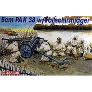DR6118 1/35 WW.II ドイツ軍 5cm 対戦車砲 Pak38 w/降下猟兵 [組立式プラスチックモデル]
