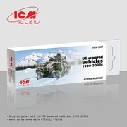 ICM 3087 ICMカラー アクリル 12ml×6色セット アメリカ装甲車用 [プラモデル用塗料]