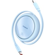 Free2Draw 巻き取り式 USB-C ケーブル ギャラクシーブルー PD100W 1m P10364500311-00