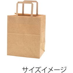 手提げ紙袋 Nフラットチャームバッグ 平手 220-2 未晒無地 50枚入り 003277430