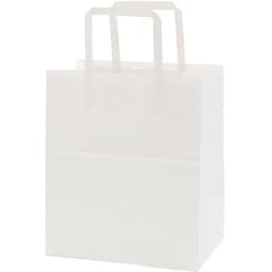 手提げ紙袋 Nフラットチャームバッグ 平手 220-2 白無地 50枚入り 003277431
