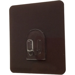 DAIDOHANT 粘着フック 焦茶50×60MM 2個入 耐荷重約1kg 10177817