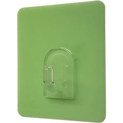 DAIDOHANT 粘着フック 白緑50×60MM 2個入 耐荷重約1kg 10177821
