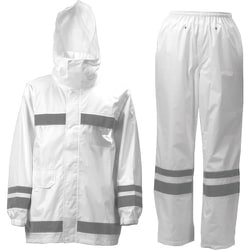 視認性レインスーツ ホワイト BLL 3810-1-BLL