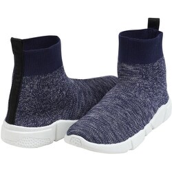 6410 GILIOフィットシューズ 杢ブルー 25.5cm 6410-45-25.5