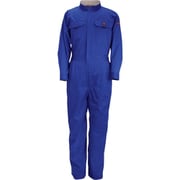 6609 T/C長袖股ハギつなぎ服 ブルー S 6609-45-S
