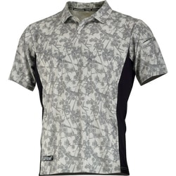 8847 冷感プリント半袖ポロシャツ Hホワイト L 8847-01-L