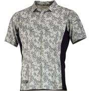 8847 冷感プリント半袖ポロシャツ Hホワイト M 8847-01-M