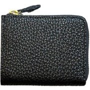 KC.s コンパクトウォレット Lジップ 姫路黒浅革 ウォレット ブラック KRB005