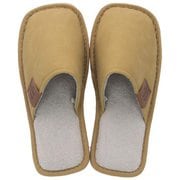 221535 ヘンリースタジオ スクエアトゥスリッパ M（約22-24cm）マスタード hssquaretoe