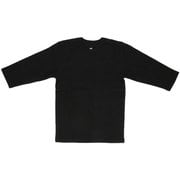 JF040-12S JEMORGAN スパンテレコクルーネック七分袖Tシャツ XLサイズ ブラック jf04012s