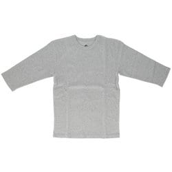 JF040-12S JEMORGAN スパンテレコクルーネック七分袖Tシャツ XLサイズ 杢グレー jf04012s