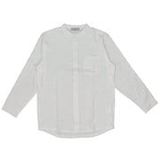 URBAN SQUARE ハイブリッドジャージ バンドカラーシャツ LLサイズ WHITE 35318