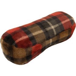 チェックファー ミニボディピロークッション 50×22×15 ブラウン LS6006-97BR