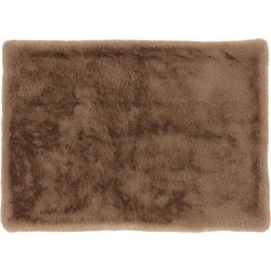 リッチェフェイクファーブランケット 無地 100×140 ベージュ GJ6113-24BE