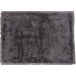 リッチェフェイクファーブランケット 無地 100×140 グレー GJ6113-24GR