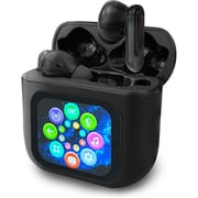 完全ワイヤレスイヤホン DPXANC スマートディスプレイ搭載 アクティブノイズキャンセリング/Bluetooth対応 ブラック HX02BE-001BK