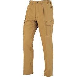 コーコス ワンタックカーゴパンツ(脇シャーリング)キャメル LLサイズ A-8076-24-LL