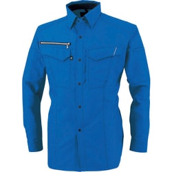 コーコス 長袖シャツ スカイブルー 3Lサイズ A-8078-16-3L