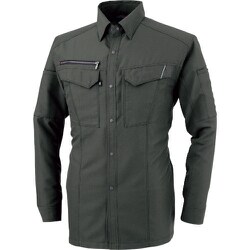 コーコス 長袖シャツ チャコール LLサイズ A-8078-23-LL