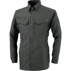 コーコス 長袖シャツ チャコール Mサイズ A-8078-23-M