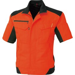 コーコス 半袖ブルゾン フラッシュオレンジ 3Lサイズ A-8080-22-3L