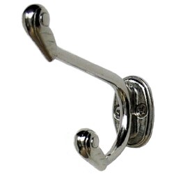 110中ニッケル菊葉帽子掛（60個入） HG110M-NI