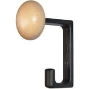 700B-C菊水フック大 標準色(クリアー)黒(10個入) HG700B-CBK