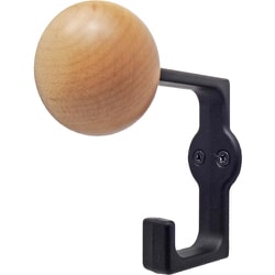 700S-C菊水フック小(クリアー)黒(20個入) HG700S-CBK