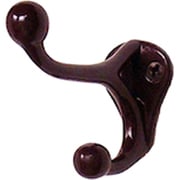 PK-16茶 並型帽子掛(10個) HGPK16-BR