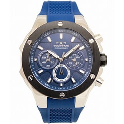 メンズ シリコンバンド ブルー 正規品 1年保証 T6C22BN