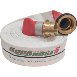 散水/消防用 1.6MPa 軽量ホース アルバトロス 黄銅製町野式金具付(アルミ加締) 01ALB6520B-K