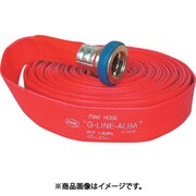 散水/消防用 1.6MPa 両面樹脂引ホース Gラインアルバ アルミ製町野式金具付（アルミ加締） 01GALB6515A-K
