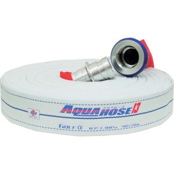 散水/消防用 1.3MPa 軽量ホース ゴルフアルファ アルミ製町野式金具付（アルミ加締） 01GLA2505A-K