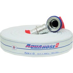 散水/消防用 1.3MPa 軽量ホース ゴルフアルファ アルミ製町野式金具付（アルミ加締） 01GLA2520A-K