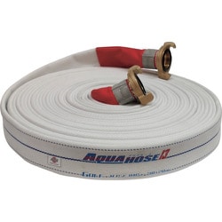 散水/消防用 1.3MPa ホース ゴルフ(内面ゴム引き)黄銅製中島式金具付(アルミ加締) 01GLF4025NJ-K