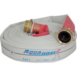 散水/消防用 1.3MPa ホース ゴルフ(内面ゴム引き)黄銅製ANSI式金具付(銅線巻) 01GLF4030AN-S