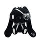 8203-455 汎用うさぎ 手乗り鎮座ぬいぐるみ Eyepatch ver. BLACK