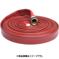 散水/消防用 1.7MPa ゴム引強化ホース ストロングラインα 黄銅製中島式金具付（アルミ加締め） 01STRANJ4020B-K