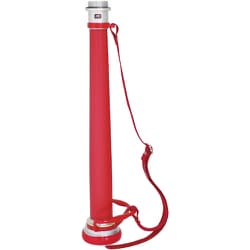 消防/散水 アルミ製 ビクター管鎗パイプ 取手・ベルト付(HB型)赤紐巻き 国家検定品 04HBAL50A